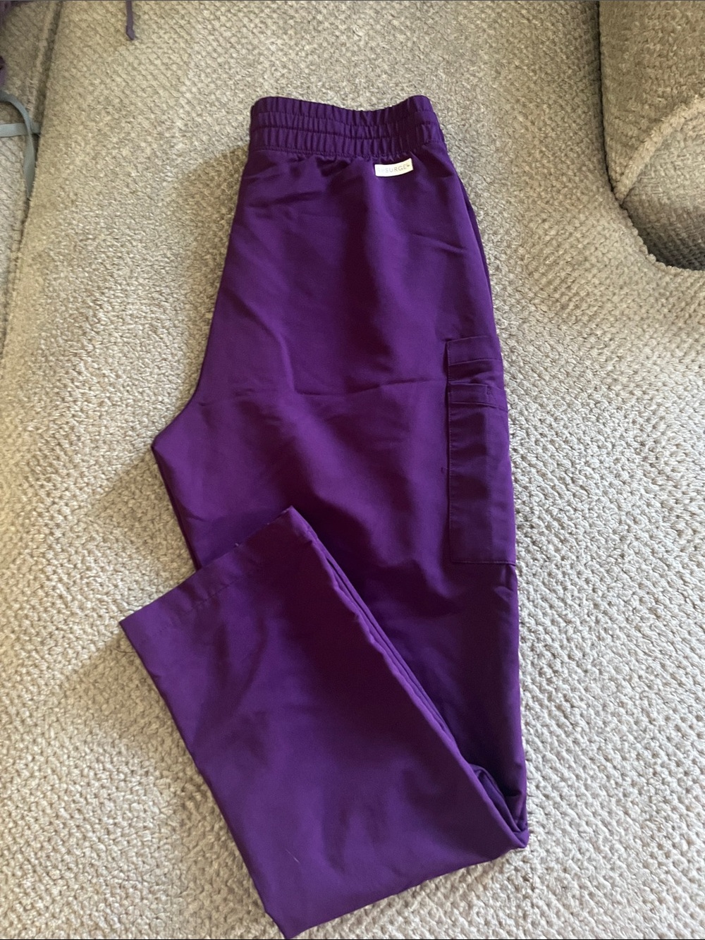 Deep Purple Scrub Pants